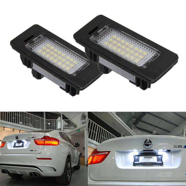 LED Плафони за регистрационен номер  E82,E46,E90,E91,E92,E93,F30,F31,E60,F10,F11,E84,F25,E70,F15,E71