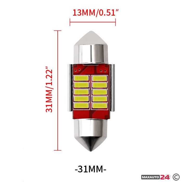 Диодни крушки - 28604 - 31мм 2бр/к-т