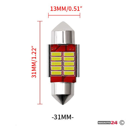 Диодни крушки - 28604 - 31мм 2бр/к-т