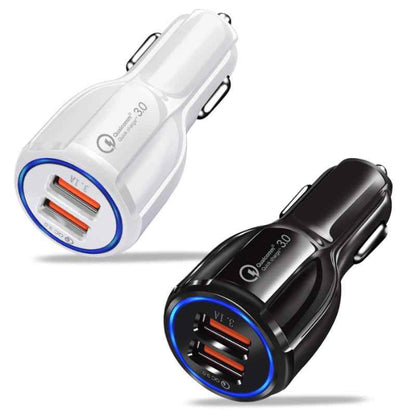 Универсално USB зарядно за кола Qualcomm 3.0 с два порта 1892