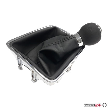 Топка за скоростен лост с маншон съвместима с VW / Seat с 5 скорости - черен конец