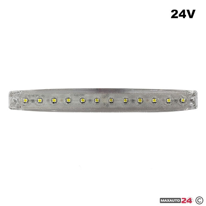 Габарит 0050 с 12 LED диода - 24V Бял