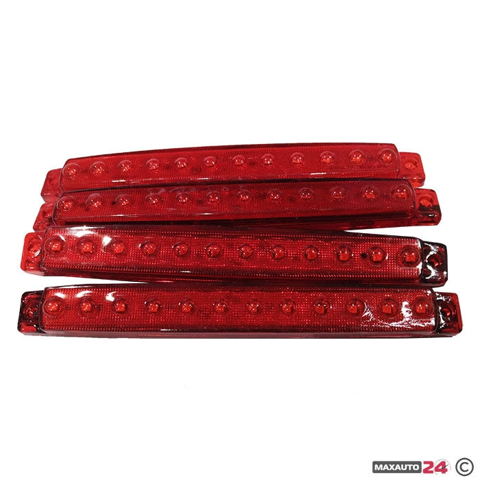 Габарит 0050 с 12 LED диода - 24V Червен