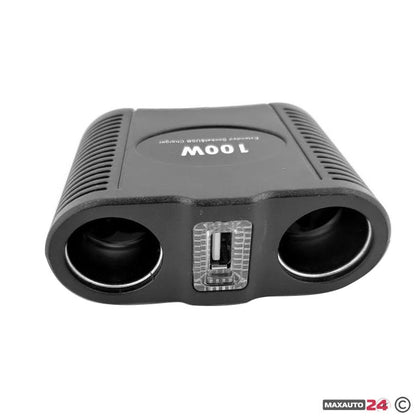 Разклонител за запалка 2-ка+USB 1645
