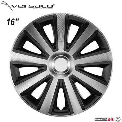 Тасове за джанти 16'' Versaco Carbon Aviator - Silver / Black