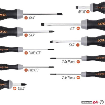 Отвертки със стойка SDY-94301/252 - 21БР/К-Т