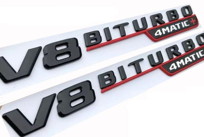 Емблема 2бр V8 BITURBO 4matic