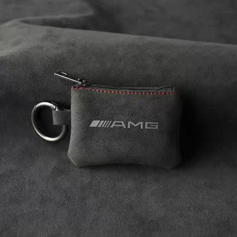 Кожен AMG калъф за ключ Алкантара