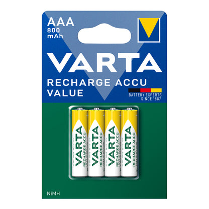 Алкална Батерия VARTA VALUE Accu AAA 800 mAh