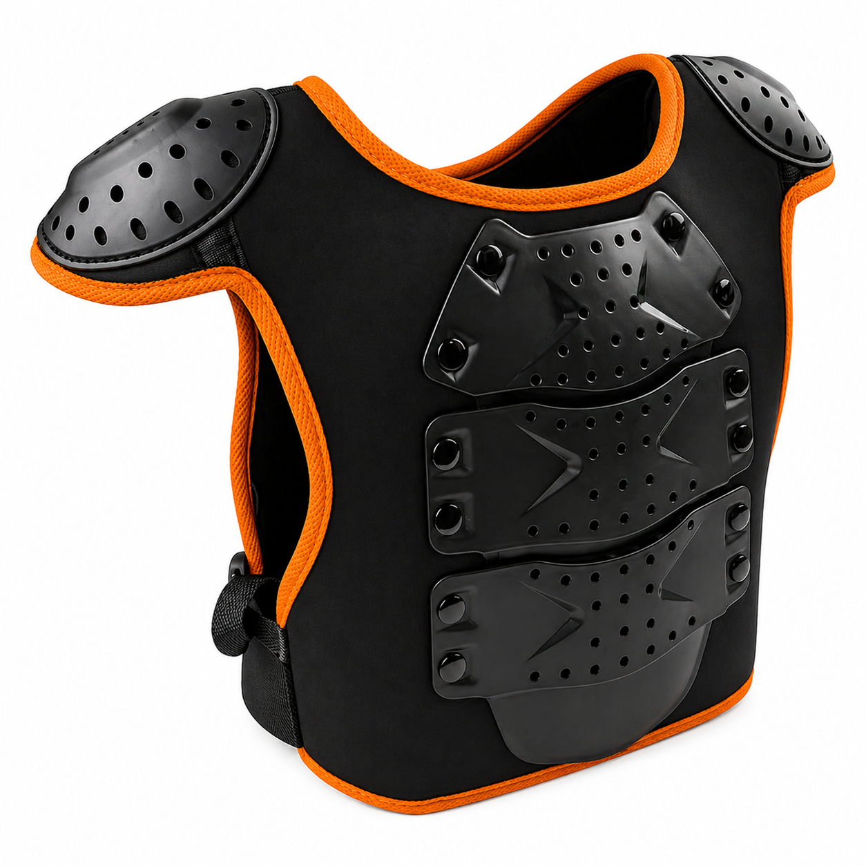 Детски нагръдник с наколенки мото комплект PA1494 Оранжев