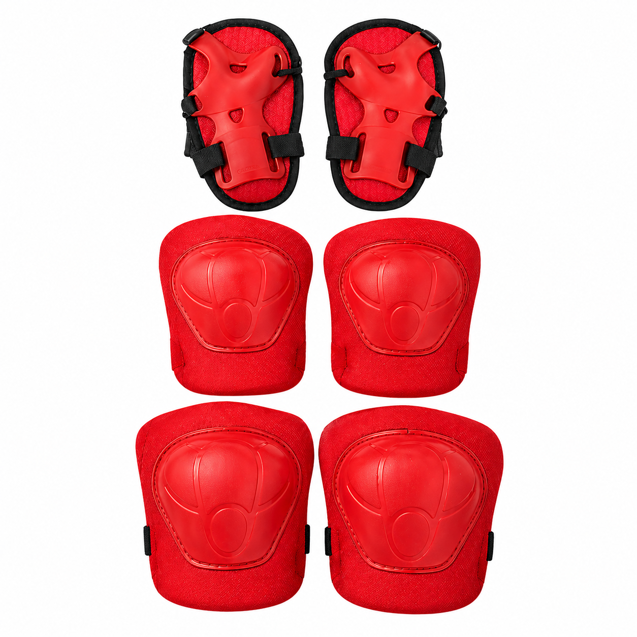 Детски наколенки PA1496 6бр/к-т червени
