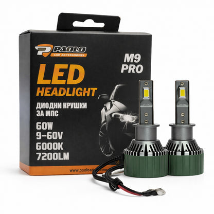 Диодни крушки M9 PRO H3 9-60V 2БР/К-Т