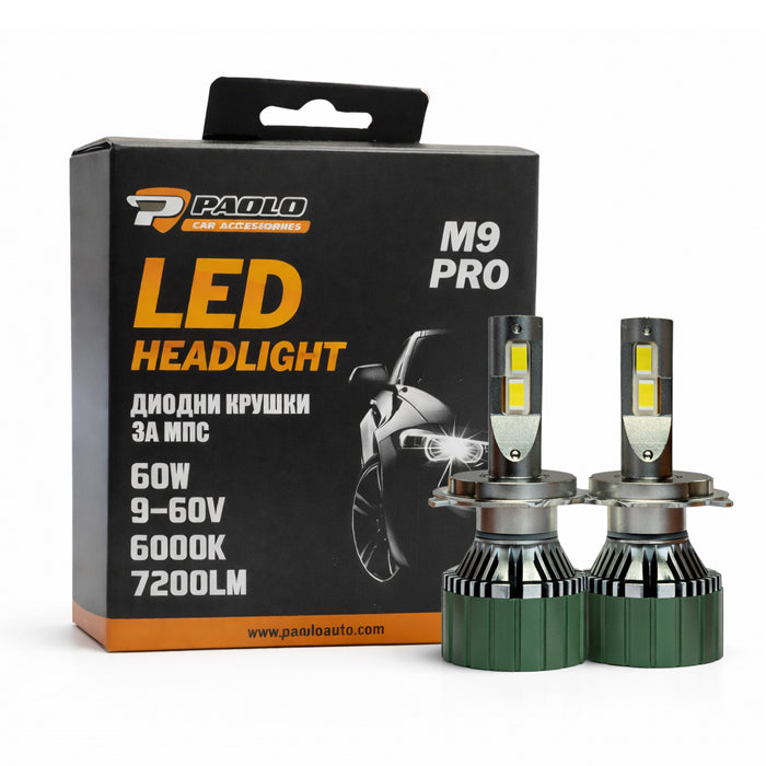 Диодни крушки M9 PRO H4 9-60V 2БР/К-Т