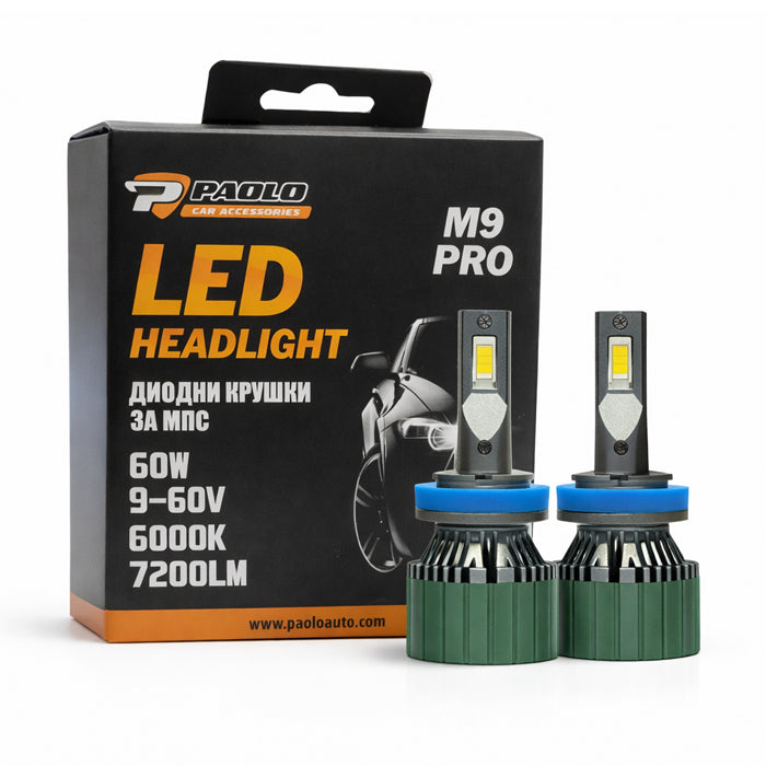 Диодни крушки M9 PRO H8 9-60W 2БР/К-Т