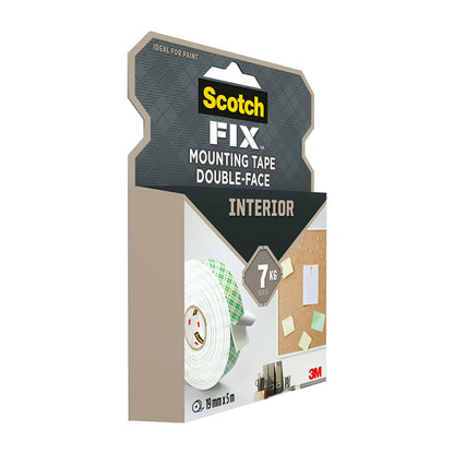 Двойнолепящо тиксо 3M Scotch FIX 19мм х 5м до 7кг Интериор