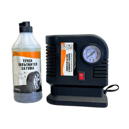 Компресор за гуми с лепило 12V - 60800