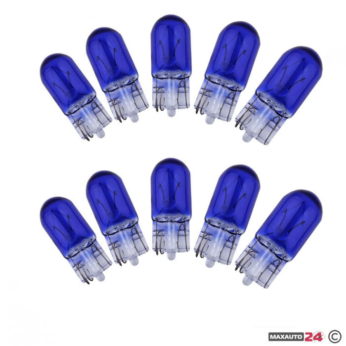 Крушка Maxxx light - T10 сини 5W 10бр/к-т