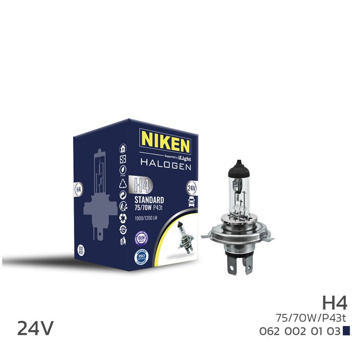 Kрушкa NIKEN - H4 75W/70W 24V