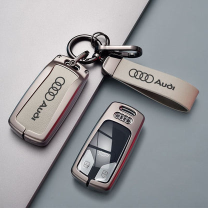 Калъф за ключ метал и кожа