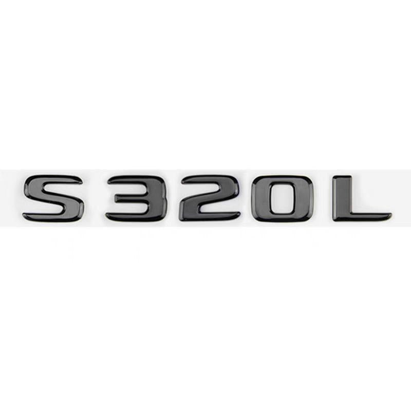 Емблема S320L задна лепяща черна