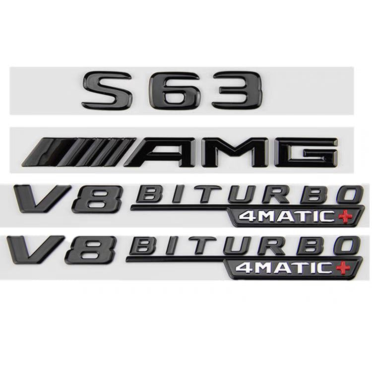 Емблема S63 AMG V8  BITURBO 4matic+