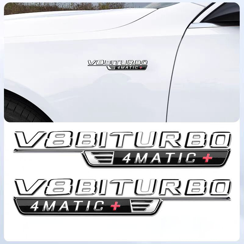 Емблеми V8 BITURBO 4MATIC 2 бр.