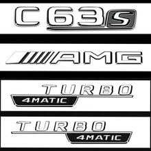Емблеми C63S AMG TURBO 4MATIC