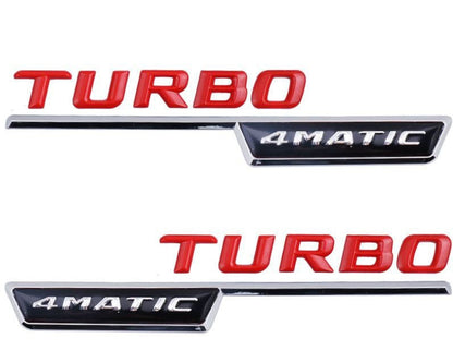 Емблема  TURBO 4MATIC 2 бр.