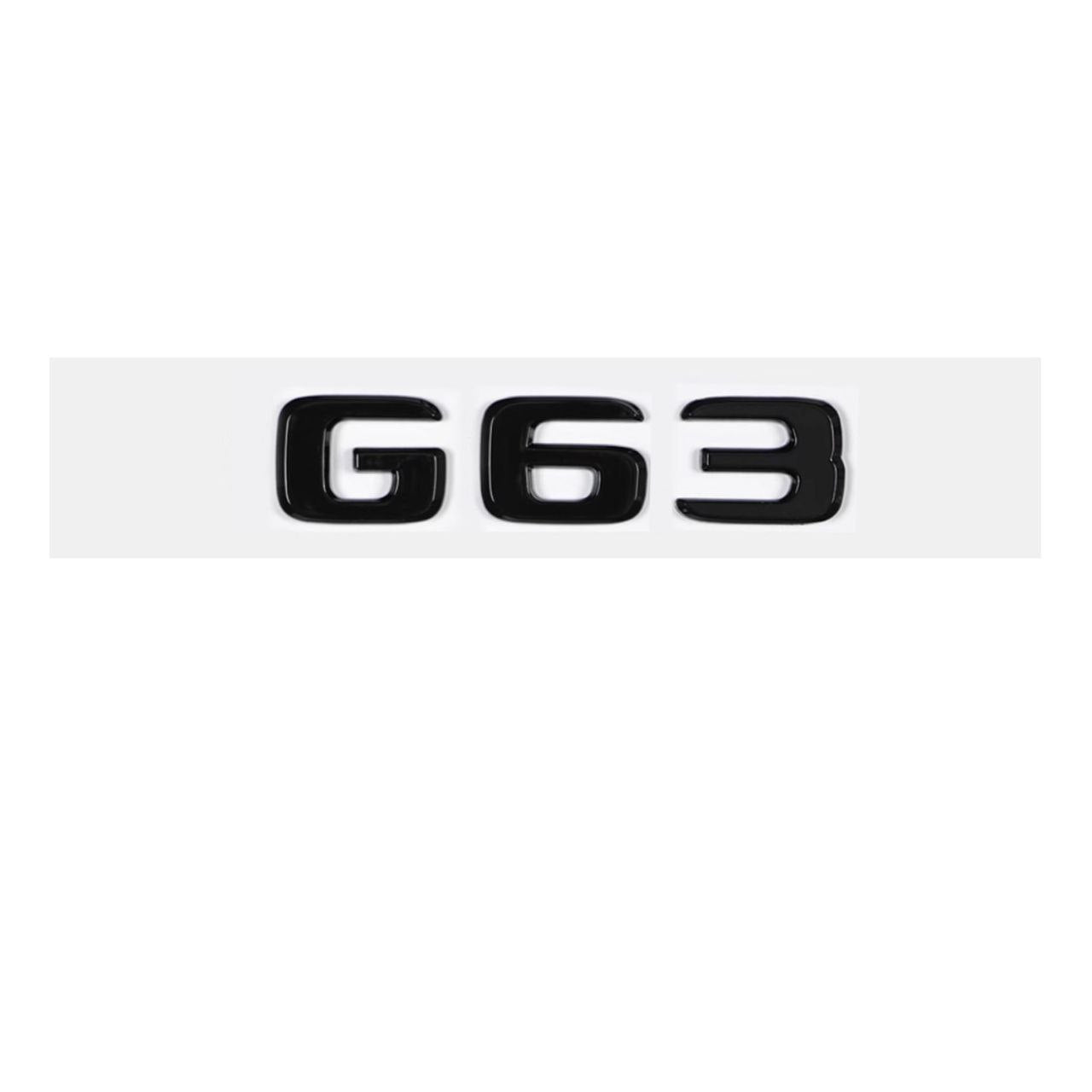 Емблема G63 задна лепяща черна