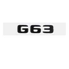 Емблема G63 задна лепяща черна
