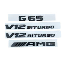 Емблеми G65 AMG V12 BITURBO черна