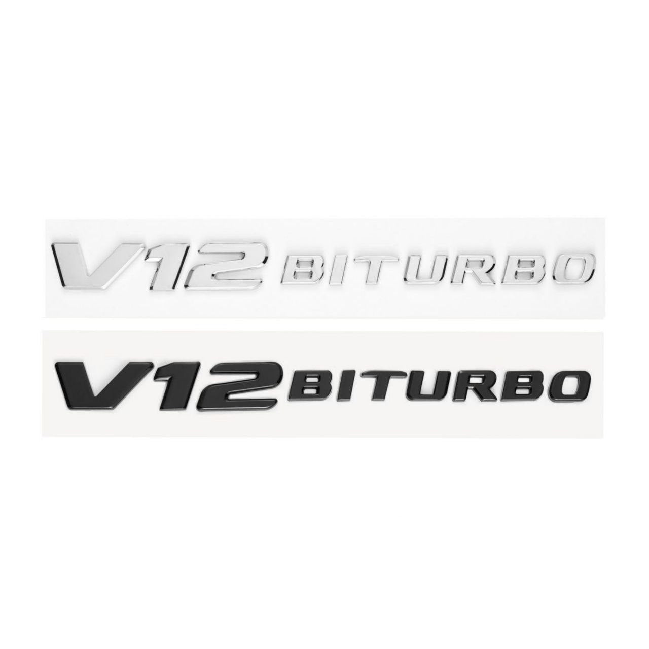 Емблема 1бр V12 Biturbo лепяща 2020-2025г