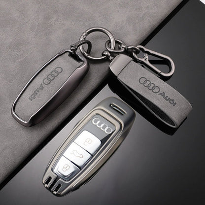 Калъф за ключ AUDI метал и кожа