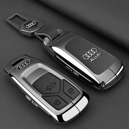 Калъф за ключ метал и кожа