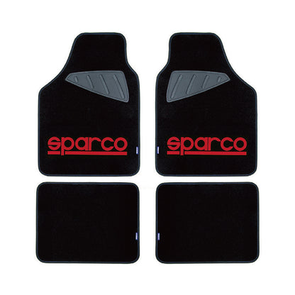Стелки мокет SPC1903A Sparco Черни-Червени 4БР/К-Т
